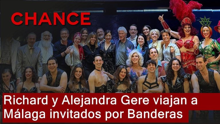 El famoso int&eacute;rprete Richard Gere asiste a una funci&oacute;n de ‘Gypsy’ en un teatro de M&aacute;laga
