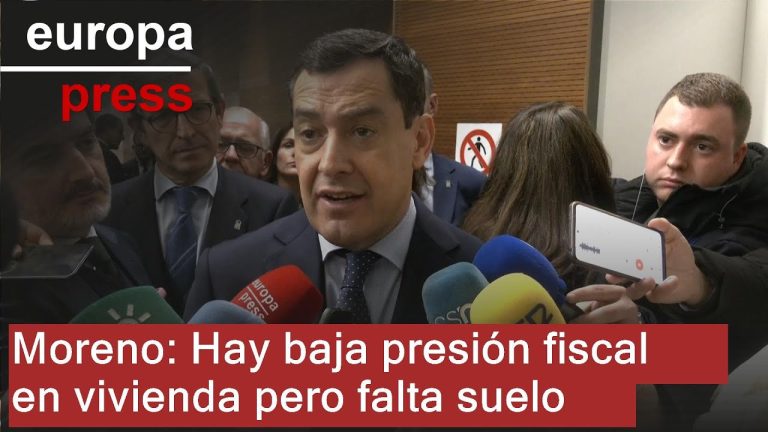 El presidente destaca la baja fiscalidad en vivienda de Andalucía y solicita más suelo para equilibrar oferta y demanda